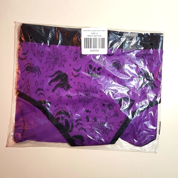 ❤️NWT VINTAGE TORRID FANG CAT PUMPKINS MONSTER HALLOWEEN PANTY PANTIES - SIZE 4X - Picture 2 of 7